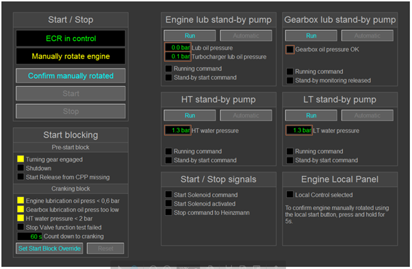 Mimics Engine Control and Safety